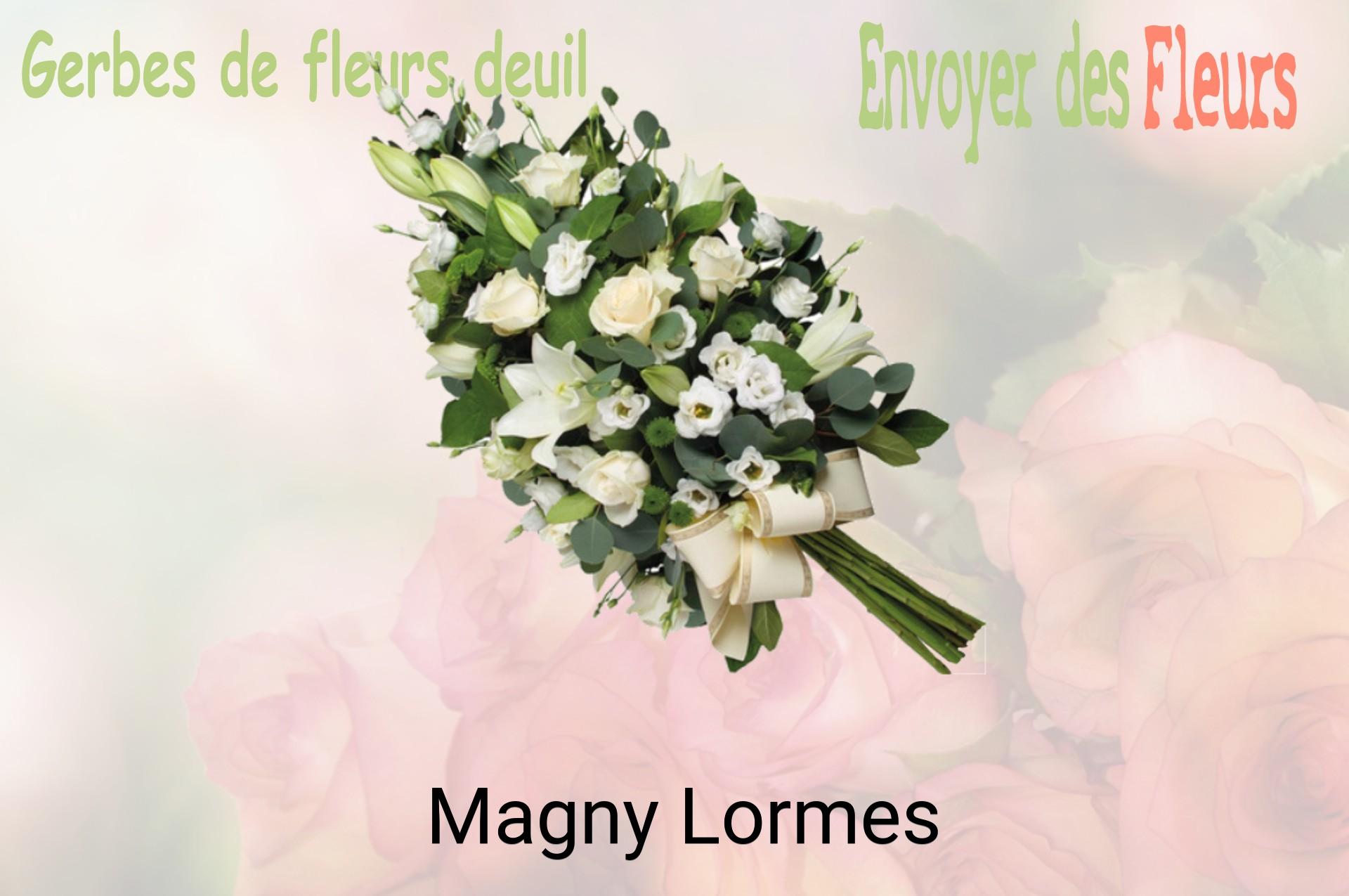 Gerbe de fleurs de deuil livrée à Magny-Lormes